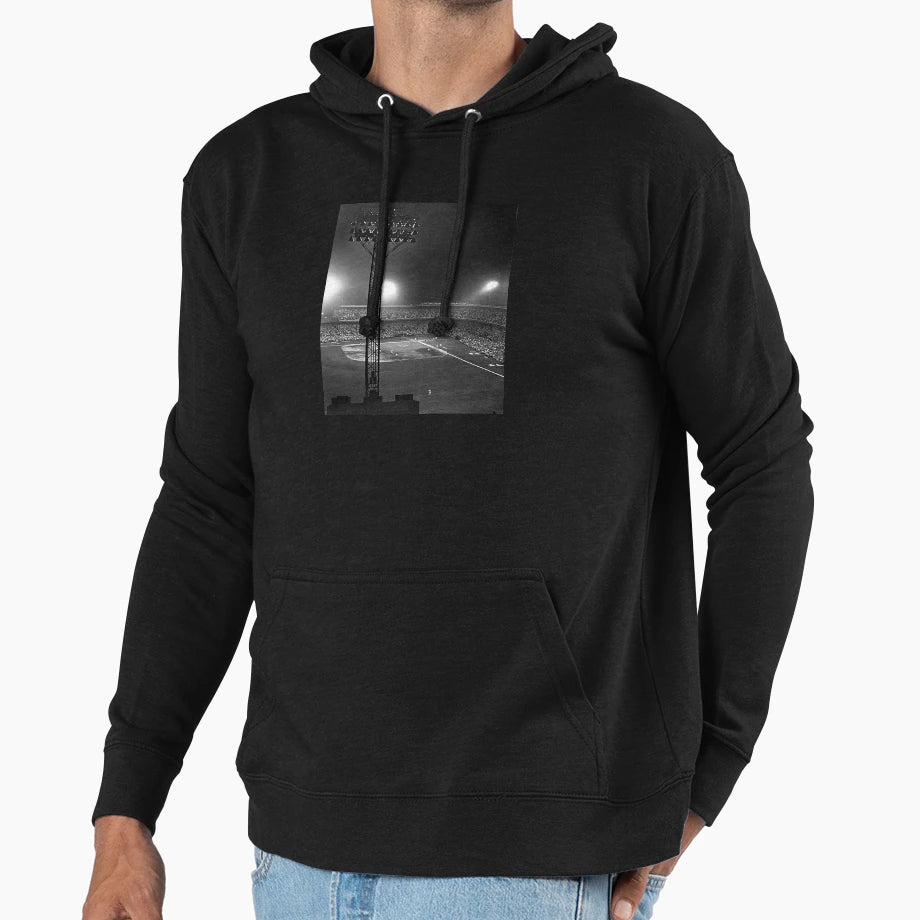Crosley Field First Night Baseball Game Hoodie - Graphic Print for Adults - T-Shirt, Sweatshirt, Hoodie