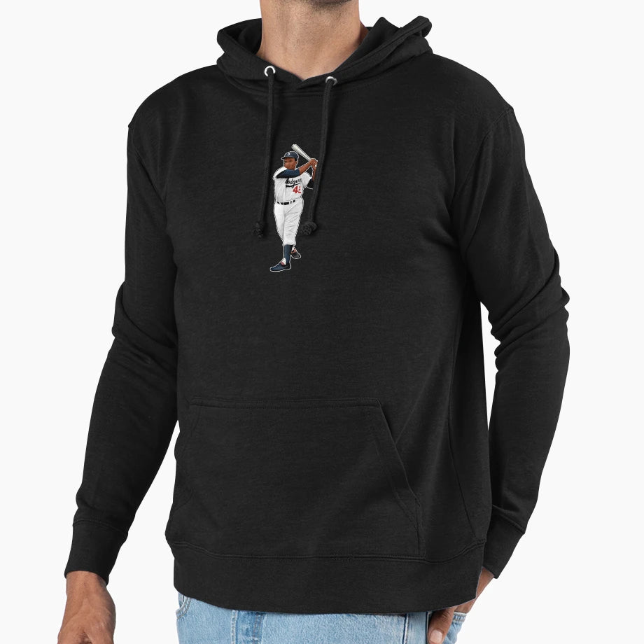 Jackie Robinson 42 Poses Hoodie - Unique Graphic Men Women - T-Shirt, Sweatshirt, Hoodie