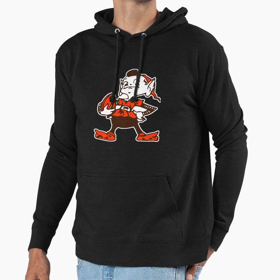 Cleveland Browns Brownie Elf Logo Hoodie - Minimalist Print Men Women - T-Shirt, Sweatshirt, Hoodie