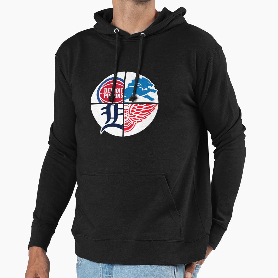 Detroit Sports Hoodie - Casual Everyday Wear Unisex - T-Shirt, Sweatshirt, Hoodie