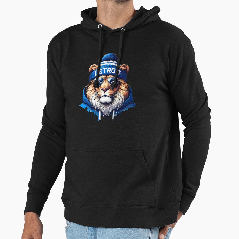 Detroit Lions Hoodie - Minimalist Print Men Women - T-Shirt, Sweatshirt, Hoodie