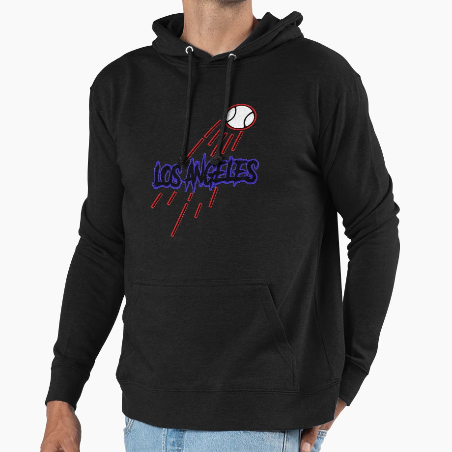 Los Angeles Baseball Hoodie - Custom Art Print Men Women - T-Shirt, Sweatshirt, Hoodie
