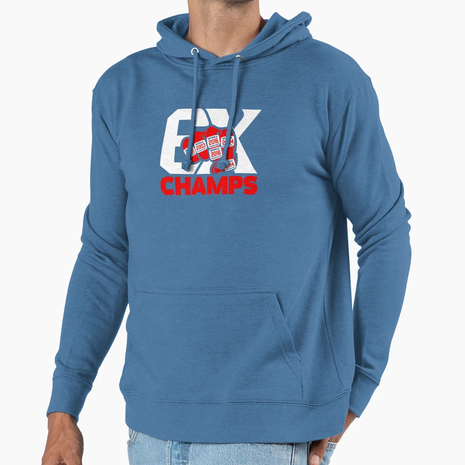 6X Champs 6 Rings Pats Mug And Tapestry Hoodie - Unique Graphic Men Women - T-Shirt, Sweatshirt, Hoodie