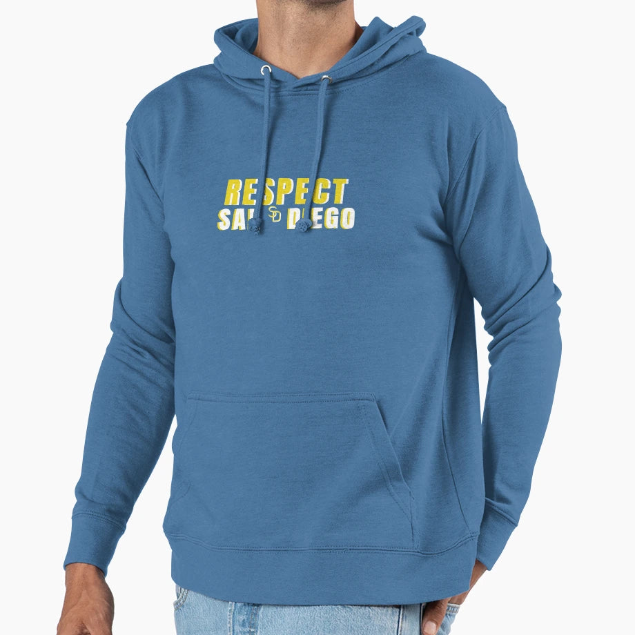 Respect San Diego Respect Sd Hoodie - Novelty Apparel for Adults - T-Shirt, Sweatshirt, Hoodie