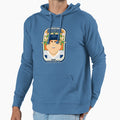 Baseball Blue Pinstripes Deuce Hoodie - Novelty Apparel Men Women - T-Shirt, Sweatshirt, Hoodie