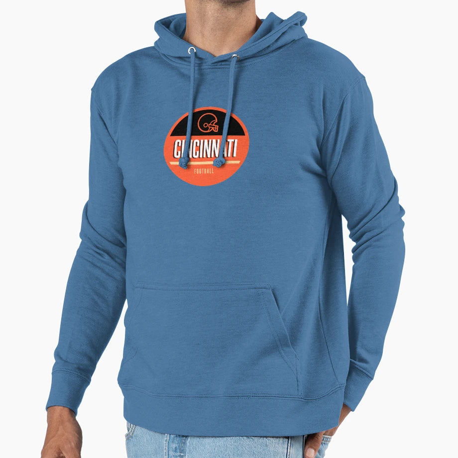 Cincinnati Football Hoodie - Streetwear Style for Adults - T-Shirt, Sweatshirt, Hoodie