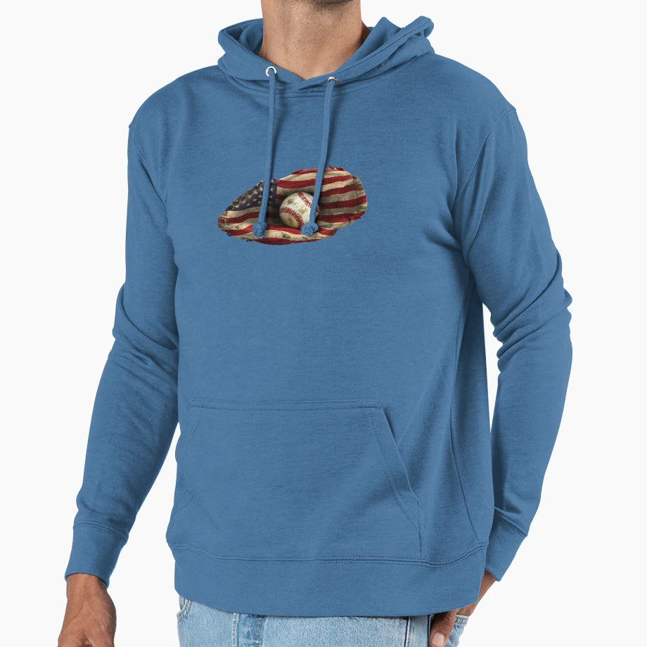 American Baseball Hoodie - Streetwear Style for Adults - T-Shirt, Sweatshirt, Hoodie