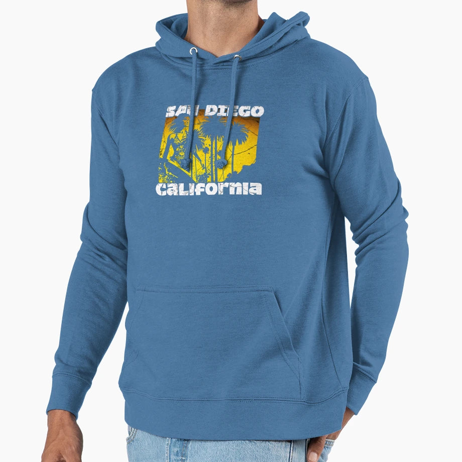 San Diego California Hoodie - Unique Graphic Men Women - T-Shirt, Sweatshirt, Hoodie