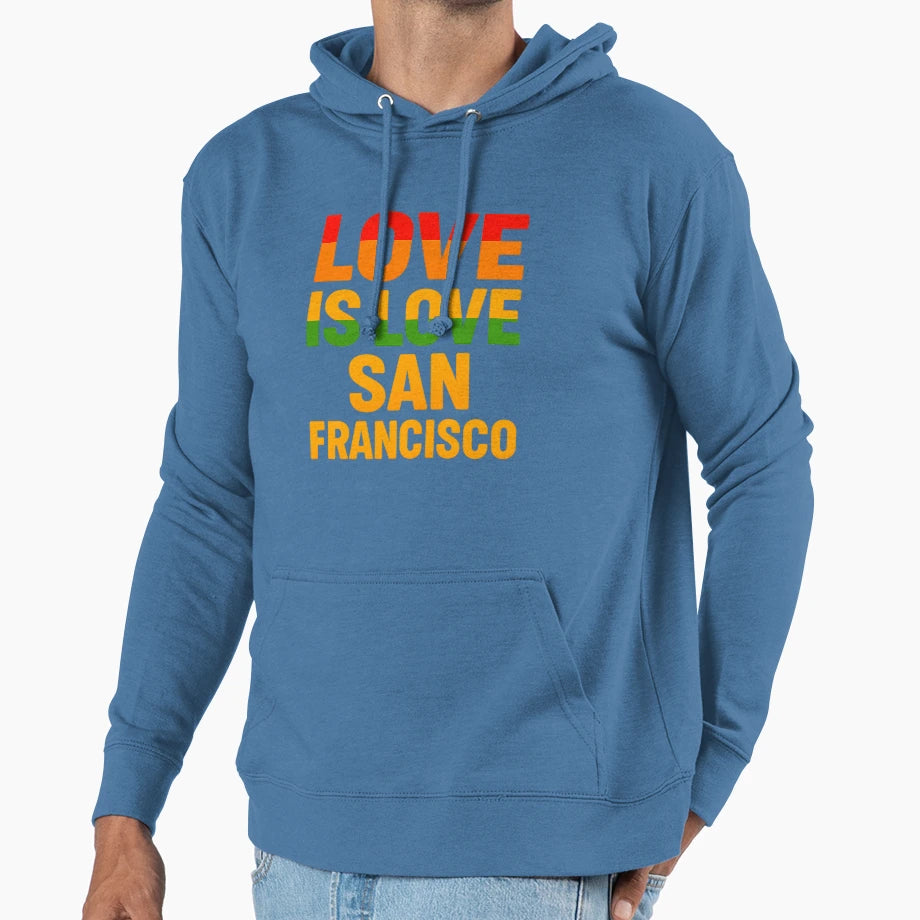 Lgbt Gay San Francisco Hoodie - Fun Novelty Design for Adults - T-Shirt, Sweatshirt, Hoodie