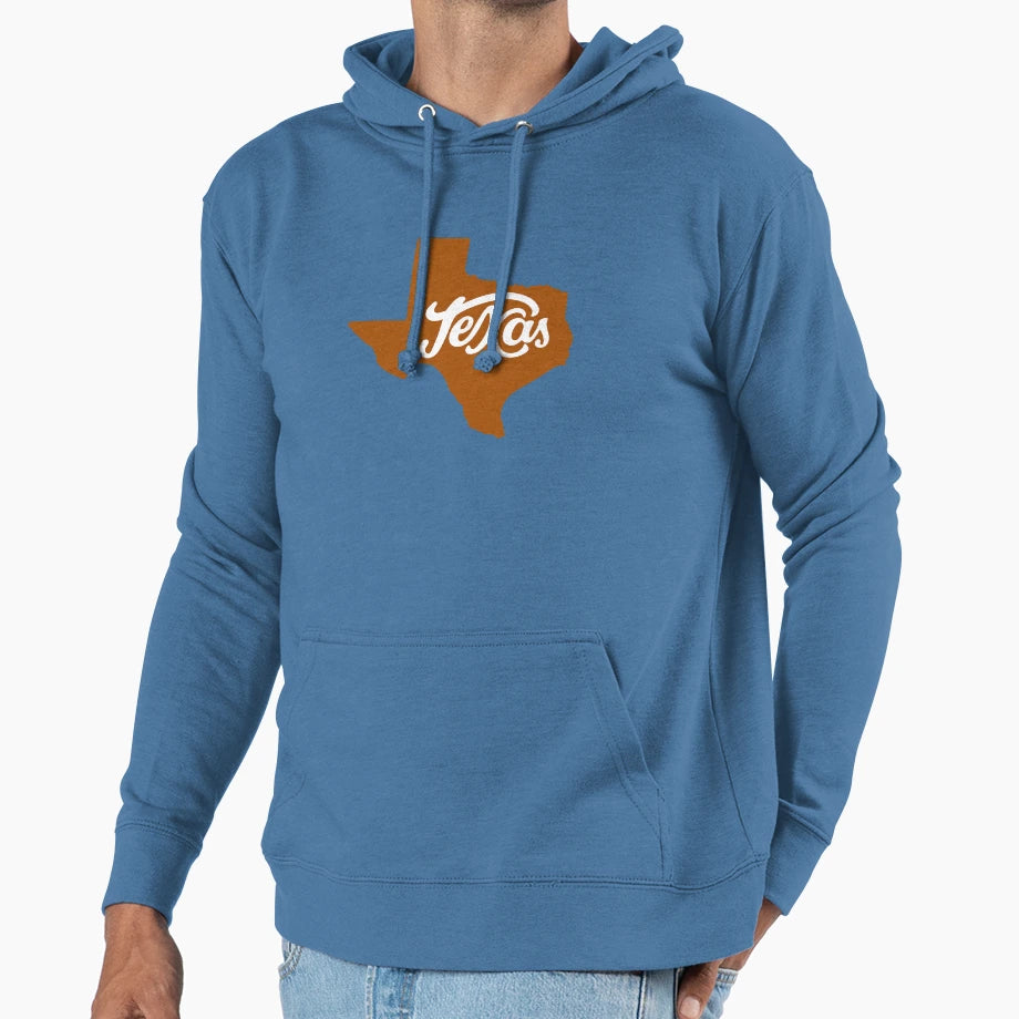 Texas Orange Hoodie - Trendy Graphic Men Women - T-Shirt, Sweatshirt, Hoodie