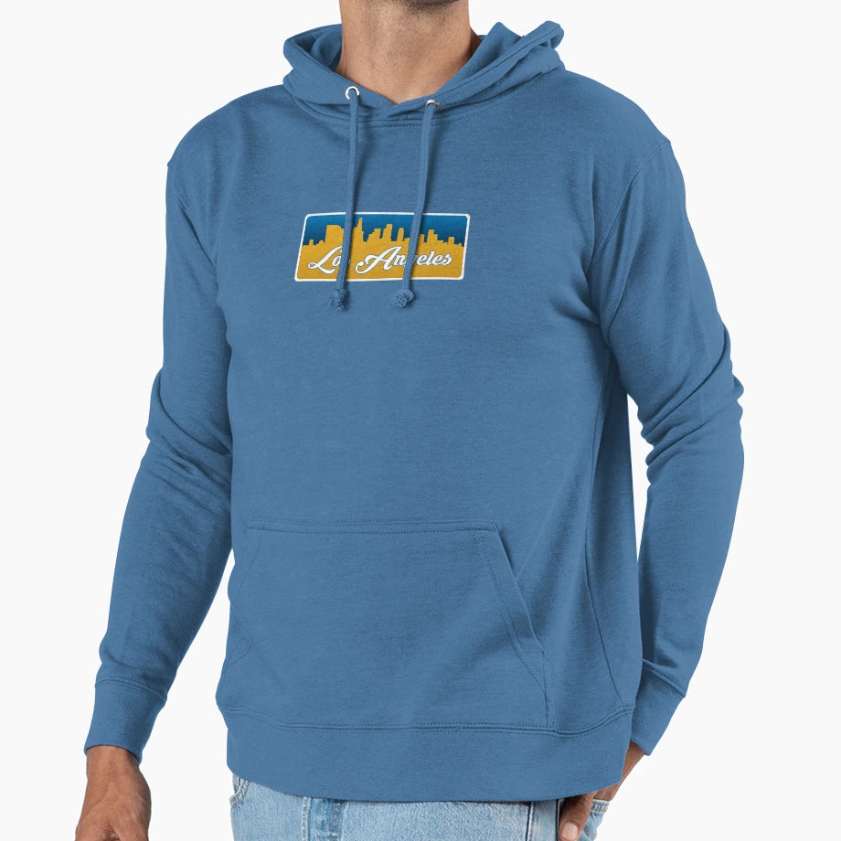 Los Angeles C Football Skyline Hoodie - Novelty Apparel Unisex - T-Shirt, Sweatshirt, Hoodie