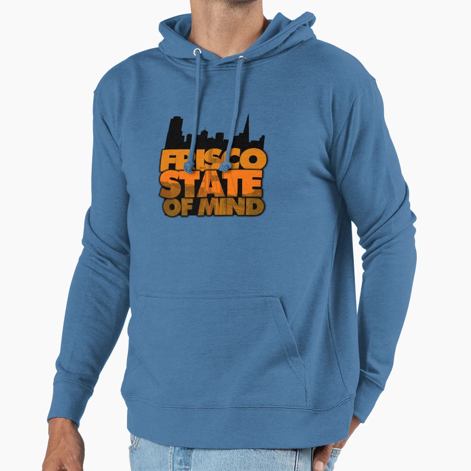 Frisco State Mind Hoodie - Novelty Apparel Men Women - T-Shirt, Sweatshirt, Hoodie