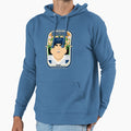 Baseball Blue Pinstripes Deuce Hoodie - Trendy Graphic for Adults - T-Shirt, Sweatshirt, Hoodie