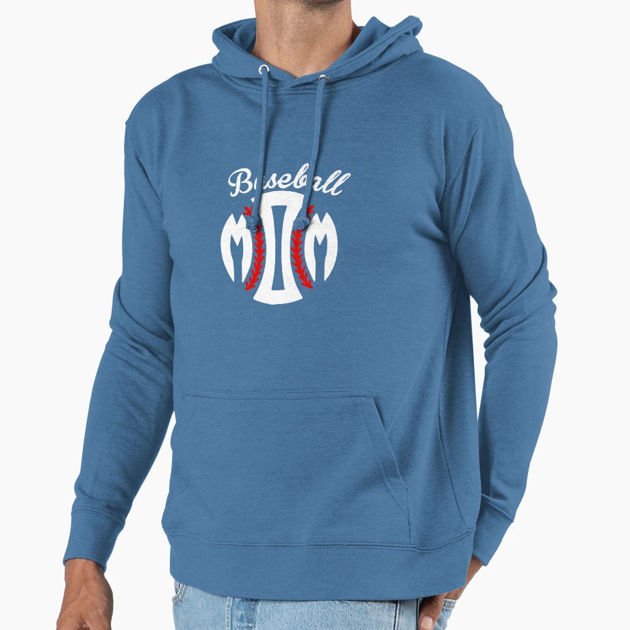 Baseball Mom Hoodie - Trendy Graphic for Adults - T-Shirt, Sweatshirt, Hoodie