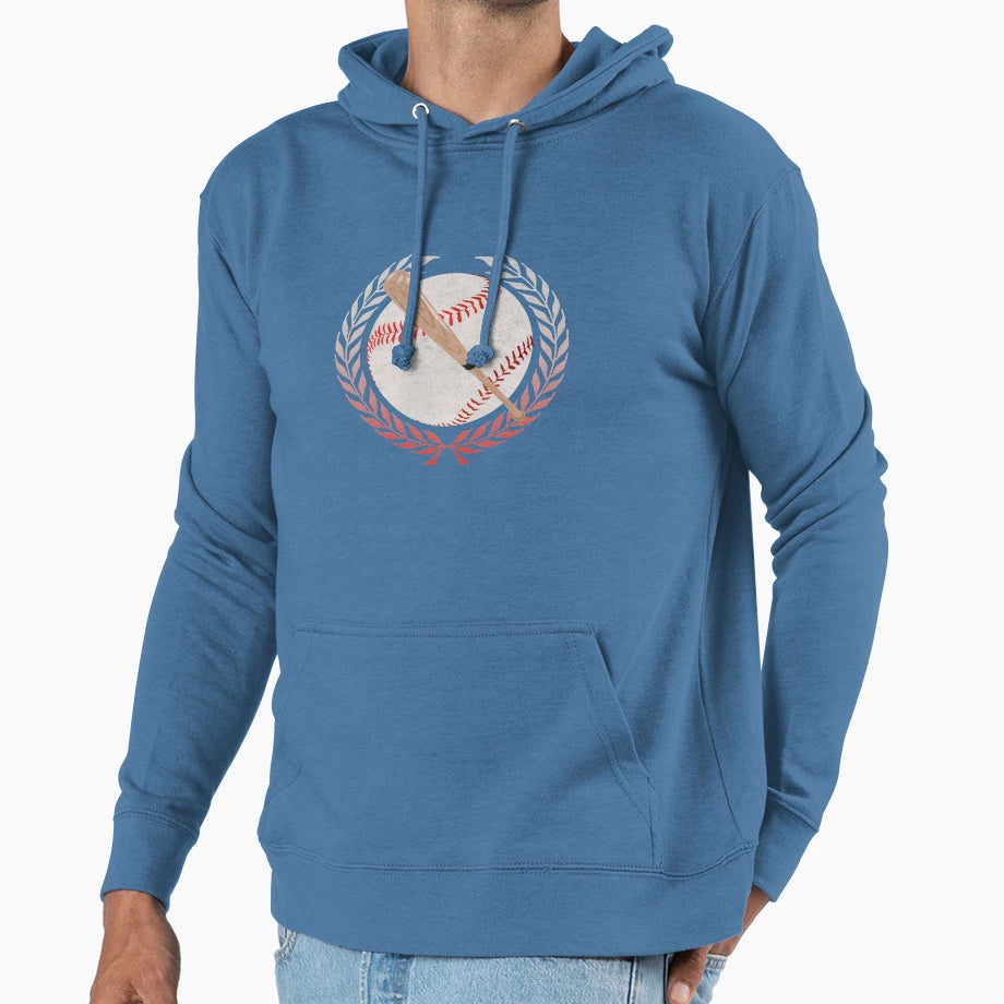 Baseball Logo Hoodie - Casual Everyday Wear for Adults - T-Shirt, Sweatshirt, Hoodie