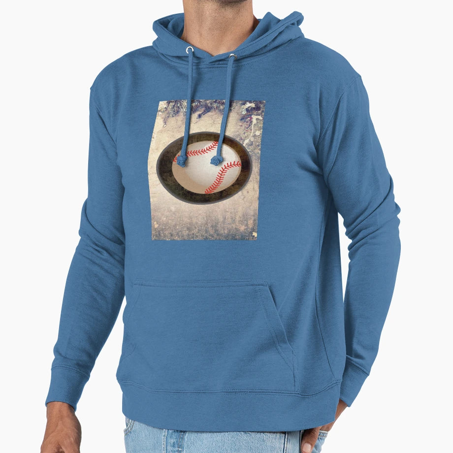 Baseball Hoodie - Minimalist Print Unisex - T-Shirt, Sweatshirt, Hoodie