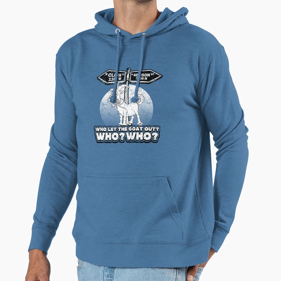 Who Let Goat Out Break North Side Curse T-Shirt - Graphic Print Unisex - T-Shirt, Sweatshirt, Hoodie