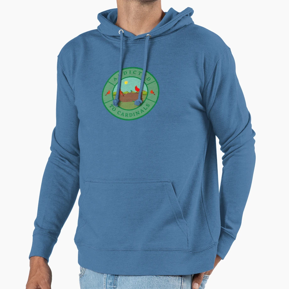 Addicted To Cardinals Hoodie - Novelty Apparel for Adults - T-Shirt, Sweatshirt, Hoodie