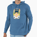 Baseball Blue Pinstripes Deuce Hoodie - Novelty Apparel for Adults - T-Shirt, Sweatshirt, Hoodie