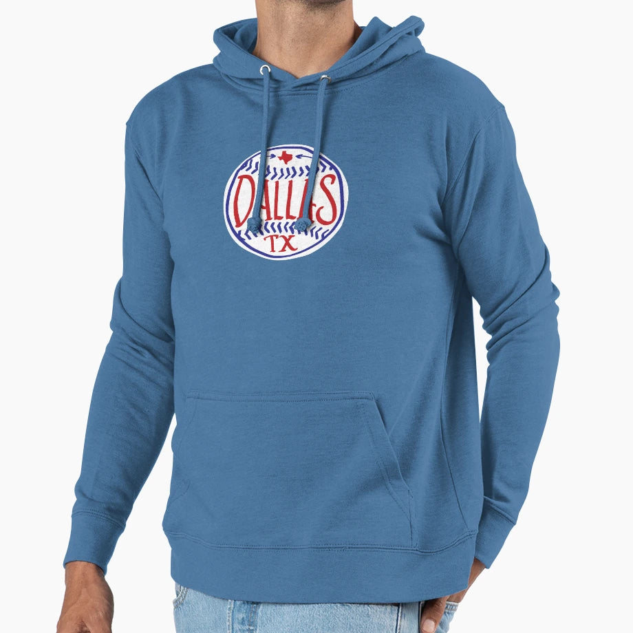 Dallas Texas Hand Illustrated Hoodie - Custom Art Print for Adults - T-Shirt, Sweatshirt, Hoodie