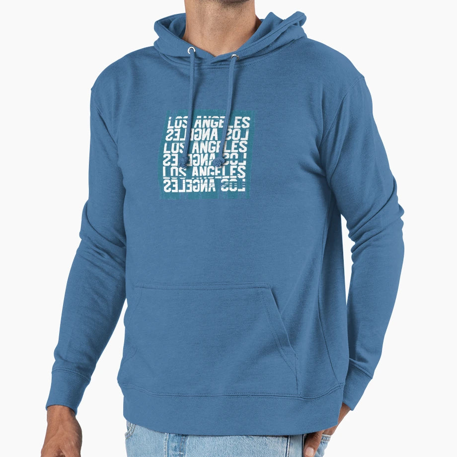 Los Angeles Hoodie - Minimalist Print Men Women - T-Shirt, Sweatshirt, Hoodie