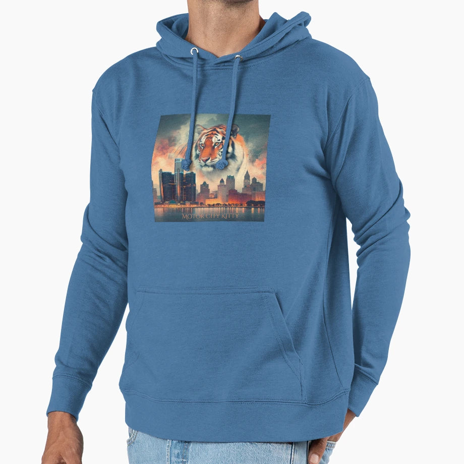 Motor City Kitty Ii Hoodie - Graphic Print for Adults - T-Shirt, Sweatshirt, Hoodie