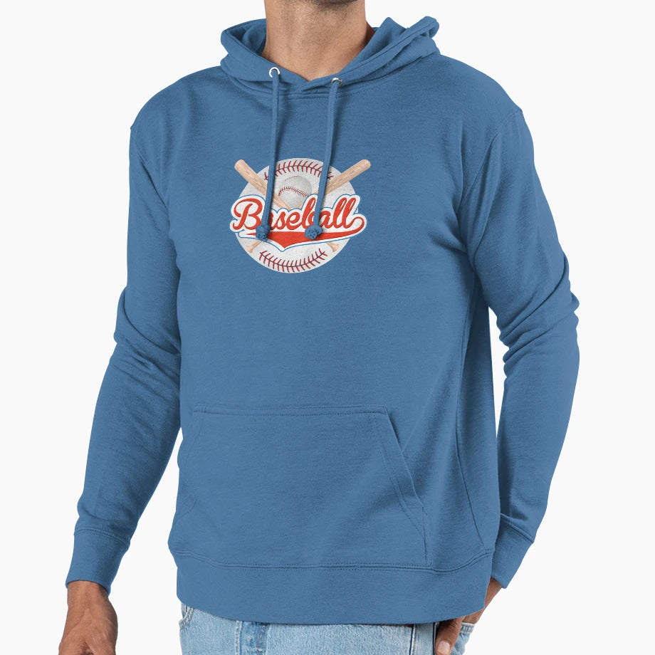 Baseball Hoodie - Minimalist Print Unisex - T-Shirt, Sweatshirt, Hoodie