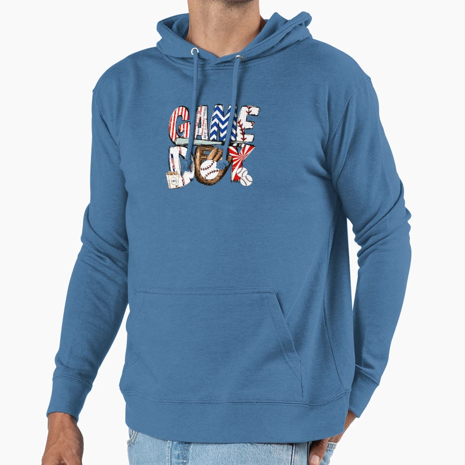 Baseball Game Day Baseball Sports Mom Hoodie - Aesthetic Graphic Unisex - T-Shirt, Sweatshirt, Hoodie