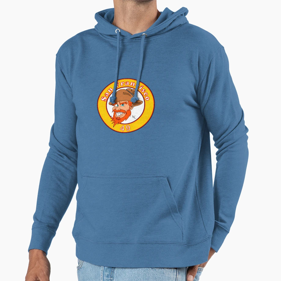 Bosko San Francisco Football Hoodie - Minimalist Print for Adults - T-Shirt, Sweatshirt, Hoodie