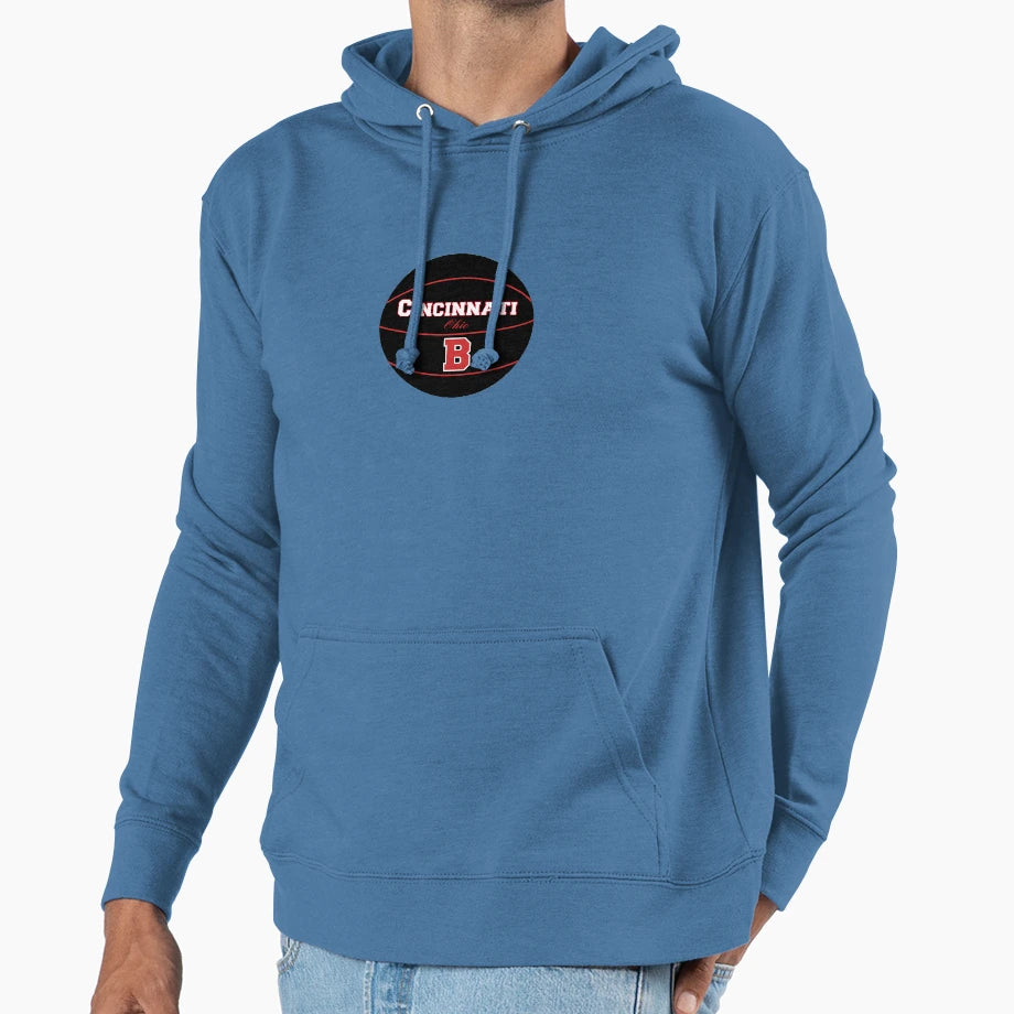 Cincinnati Ohio Basketball Logo Hoodie - Aesthetic Graphic for Adults - T-Shirt, Sweatshirt, Hoodie