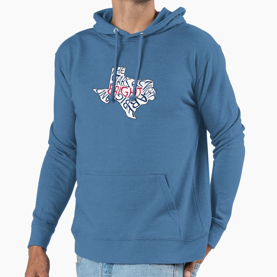 Deep Heart Texas Hoodie - Unique Graphic for Adults - T-Shirt, Sweatshirt, Hoodie