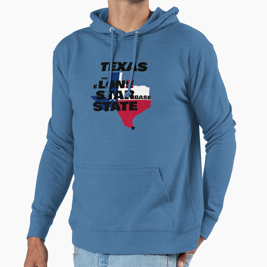 Texas Lone Starbase State Hoodie - Casual Everyday Wear for Adults - T-Shirt, Sweatshirt, Hoodie