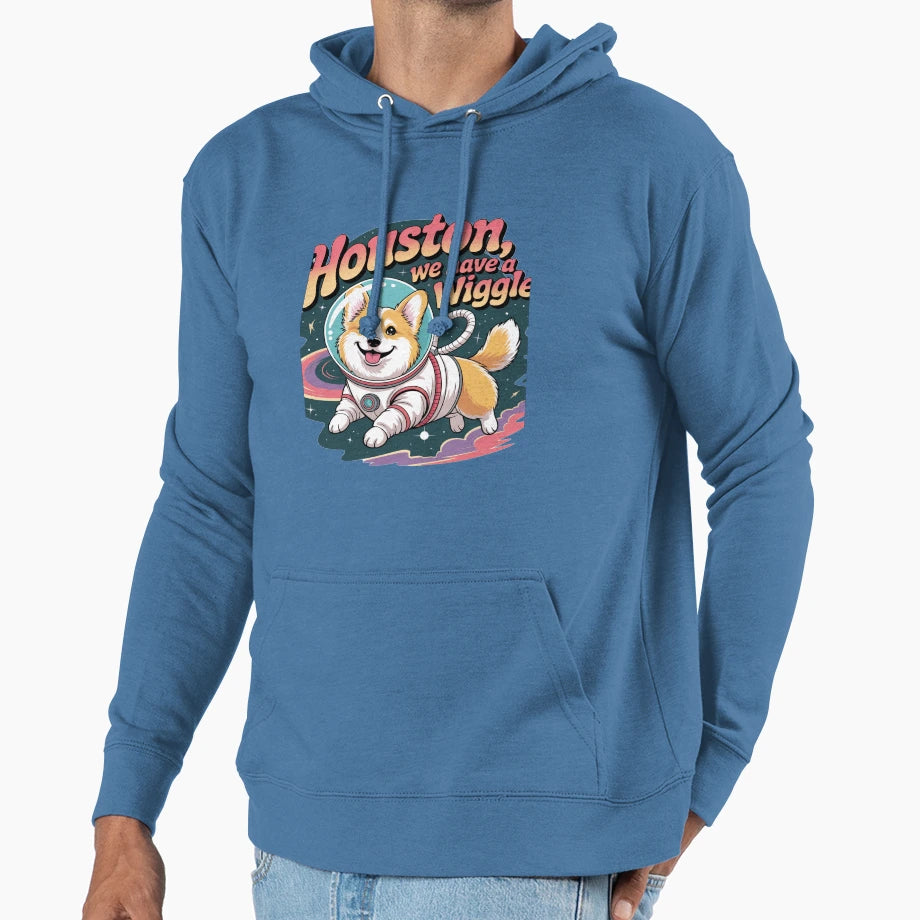 Houston We Have Wiggle Hoodie - Minimalist Print Unisex - T-Shirt, Sweatshirt, Hoodie