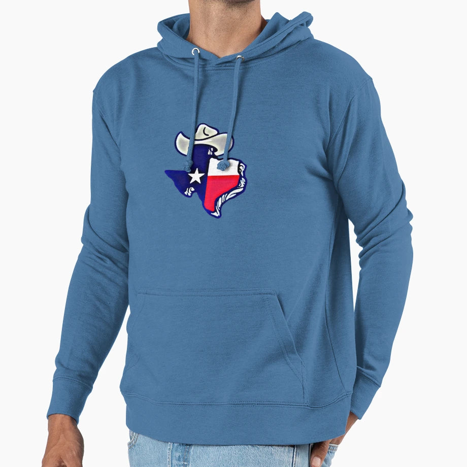 Texas Cowboy Hat Hoodie - Aesthetic Graphic Unisex - T-Shirt, Sweatshirt, Hoodie