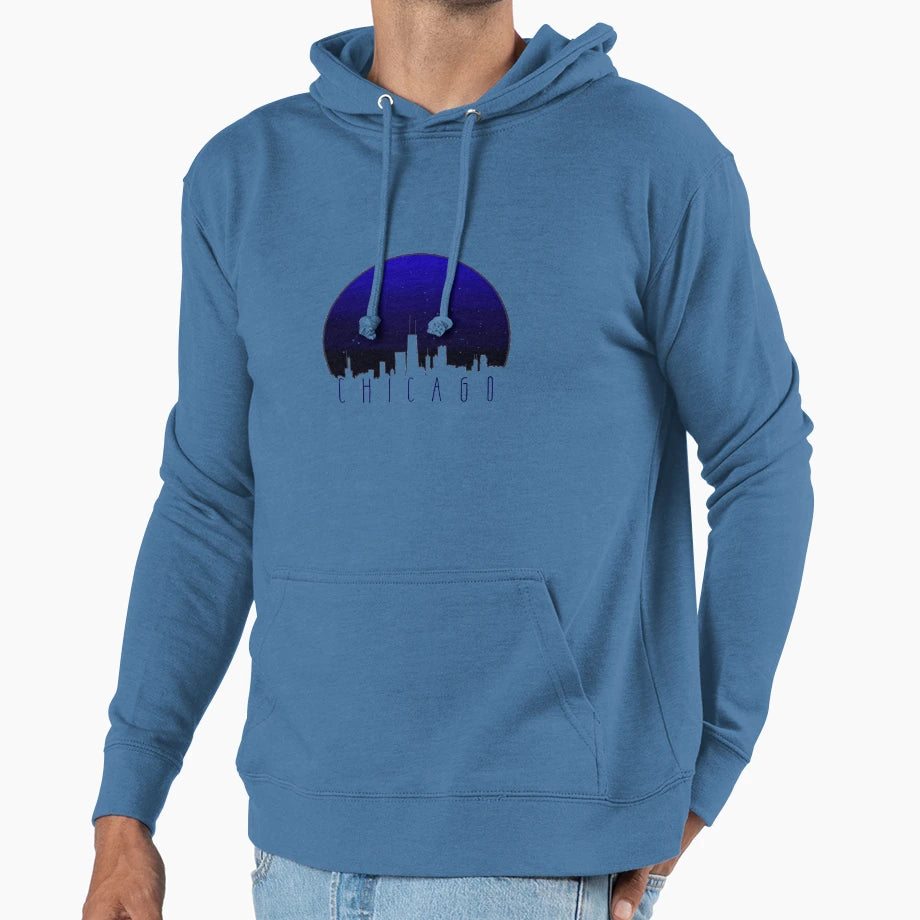 Chicago Hoodie - Aesthetic Graphic for Adults - T-Shirt, Sweatshirt, Hoodie