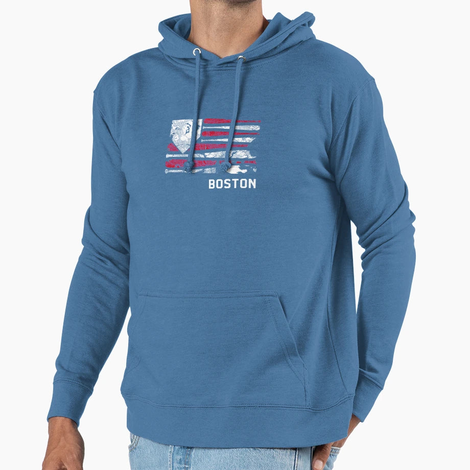 Boston Baseball Is American Hoodie - Custom Art Print Unisex - T-Shirt, Sweatshirt, Hoodie
