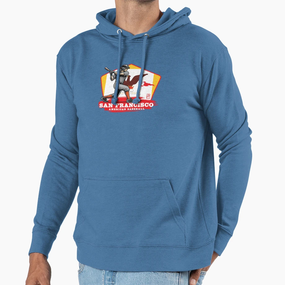 Usa American Baseball San Francisco Hoodie - Streetwear Style for Adults - T-Shirt, Sweatshirt, Hoodie