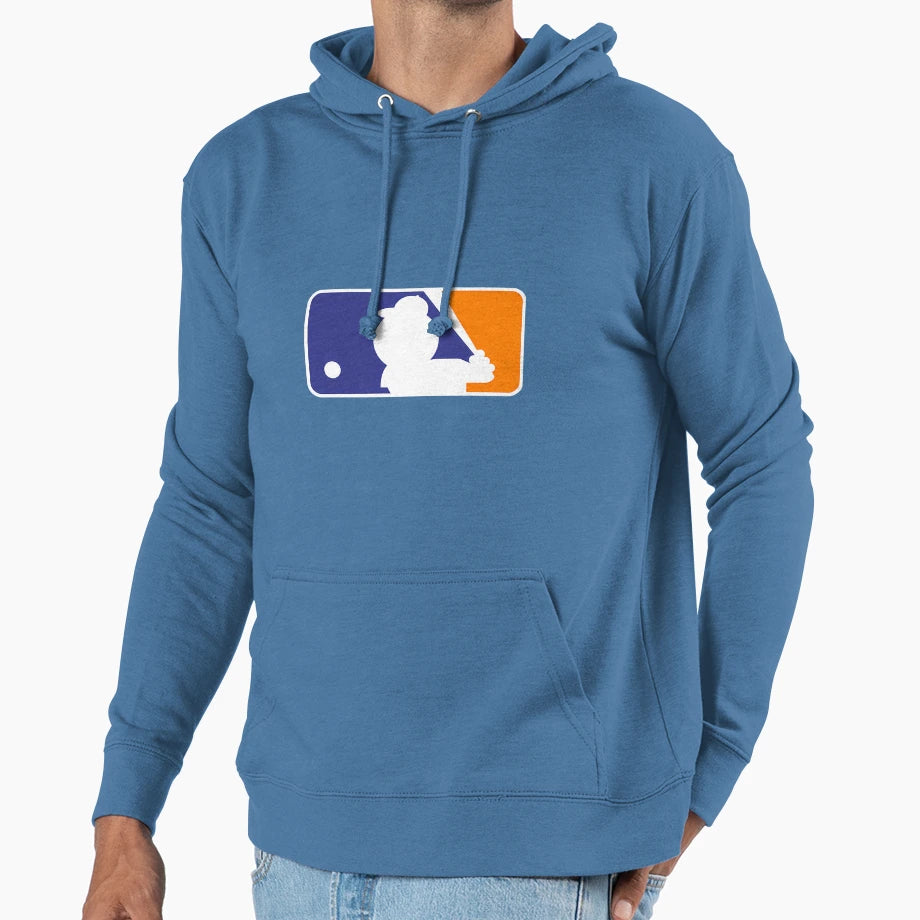 Mr Met Baseball League Logo Hoodie - Unique Graphic for Adults - T-Shirt, Sweatshirt, Hoodie