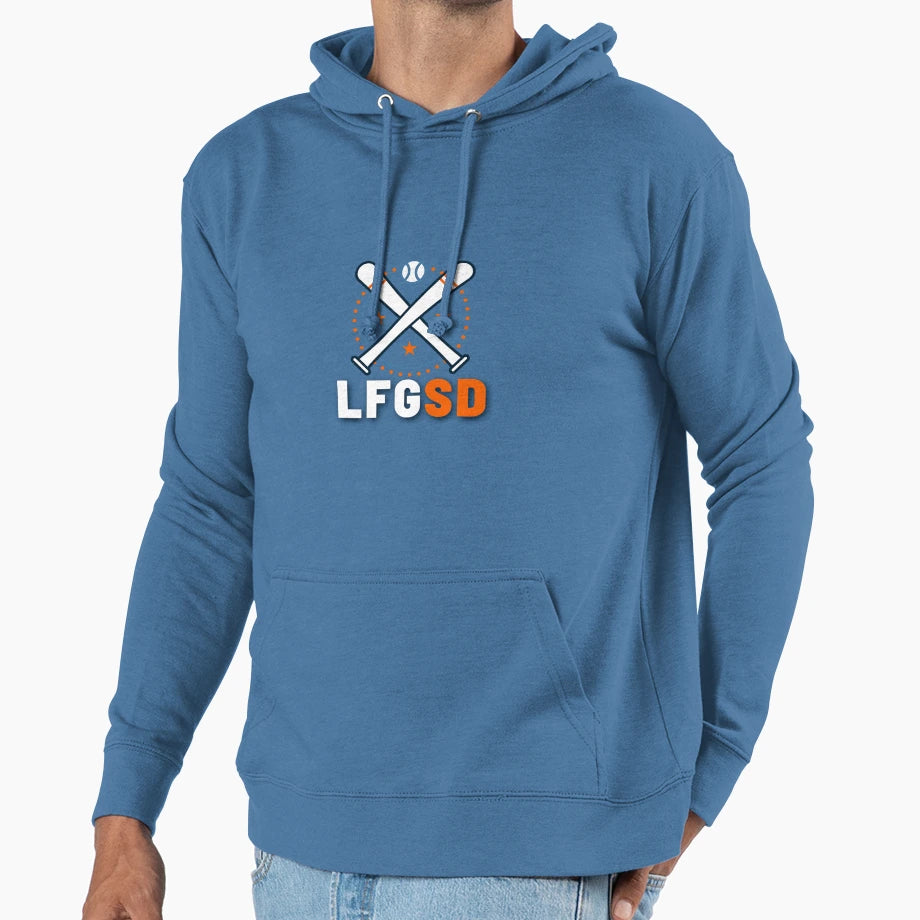 Lfgsd Baseball Hoodie - Novelty Apparel Unisex - T-Shirt, Sweatshirt, Hoodie