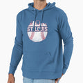 St Louis Baseball Skyline Cardinal Hoodie - Aesthetic Graphic Men Women - T-Shirt, Sweatshirt, Hoodie