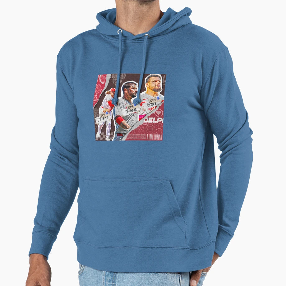 Philadelphia Baseball Team Squad 1Y Hoodie - Casual Everyday Wear Unisex - T-Shirt, Sweatshirt, Hoodie