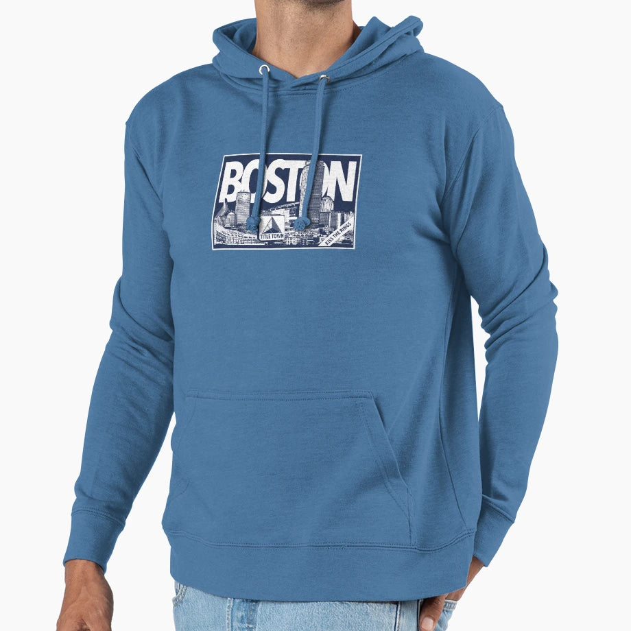 Title Town Skyline Hoodie - Novelty Apparel for Adults - T-Shirt, Sweatshirt, Hoodie