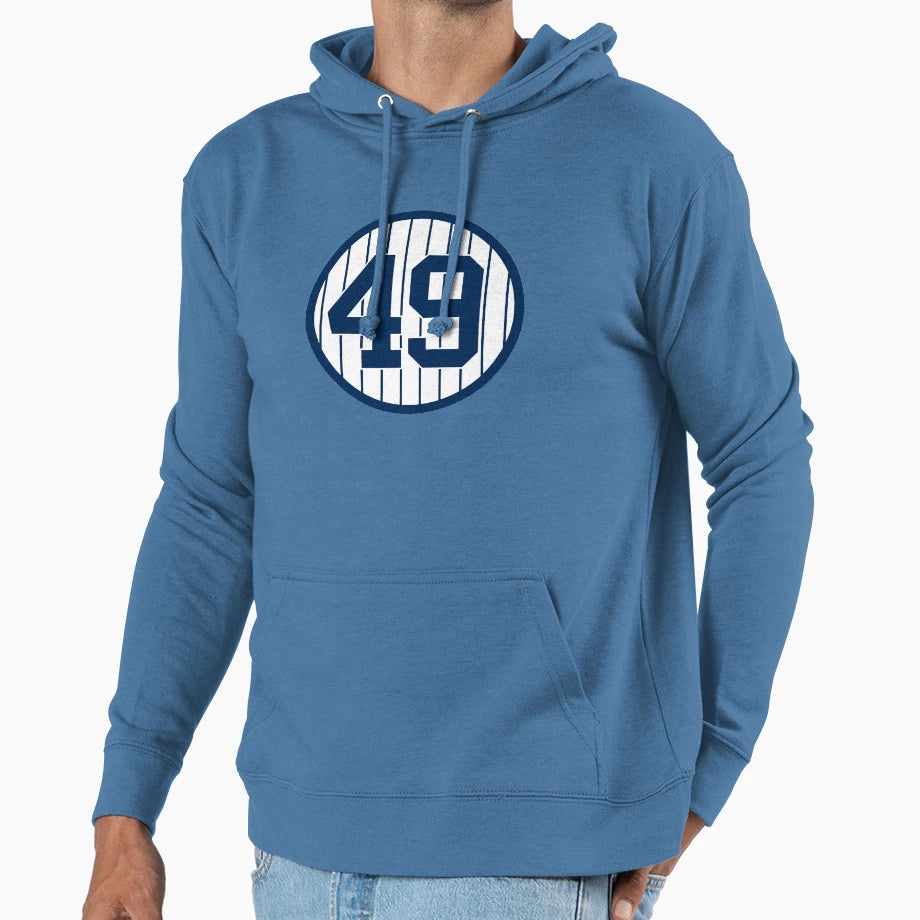 Ron Guidry 49 Jersey Number Hoodie - Aesthetic Graphic for Adults - T-Shirt, Sweatshirt, Hoodie