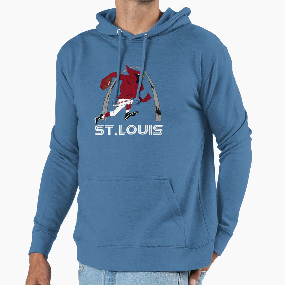 Big Red Throwback Hoodie - Casual Everyday Wear Unisex - T-Shirt, Sweatshirt, Hoodie