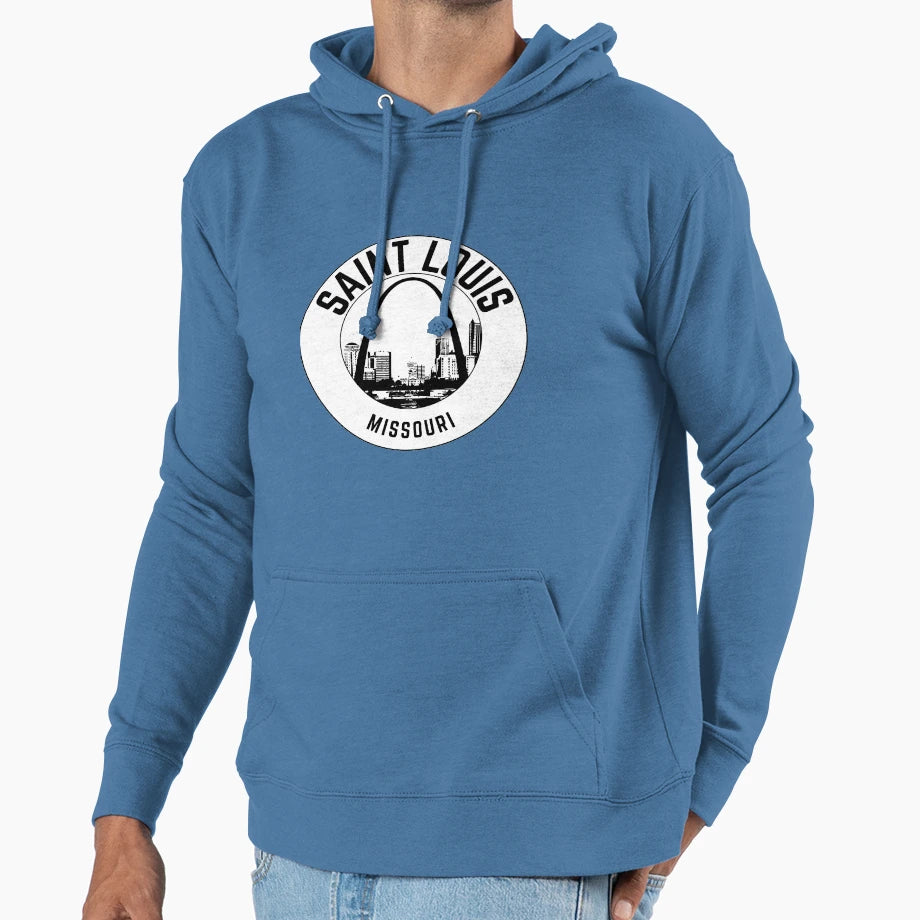 St Louis Gateway Arch Travel Hoodie - Graphic Print Men Women - T-Shirt, Sweatshirt, Hoodie