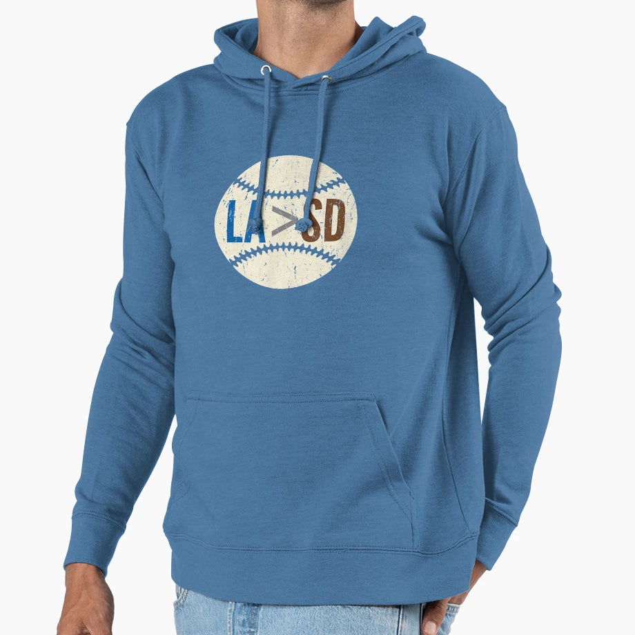 Los Angeles Greater Than San Diego Hoodie - Casual Everyday Wear Unisex - T-Shirt, Sweatshirt, Hoodie