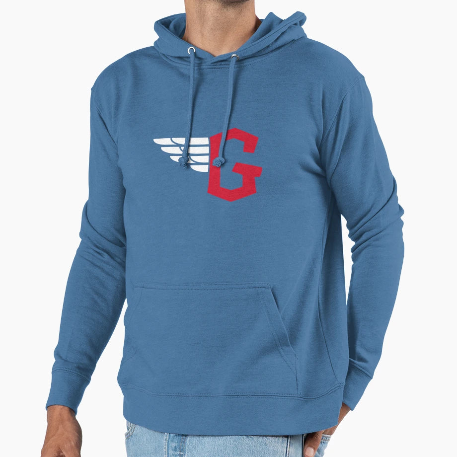 Cleveland Wings Logo Hoodie - Novelty Apparel Unisex - T-Shirt, Sweatshirt, Hoodie