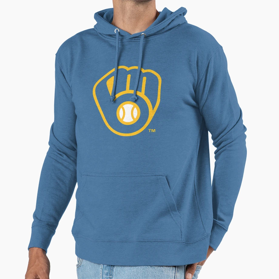 Milwaukee B R E W E R S Logo Hoodie - Minimalist Print Men Women - T-Shirt, Sweatshirt, Hoodie