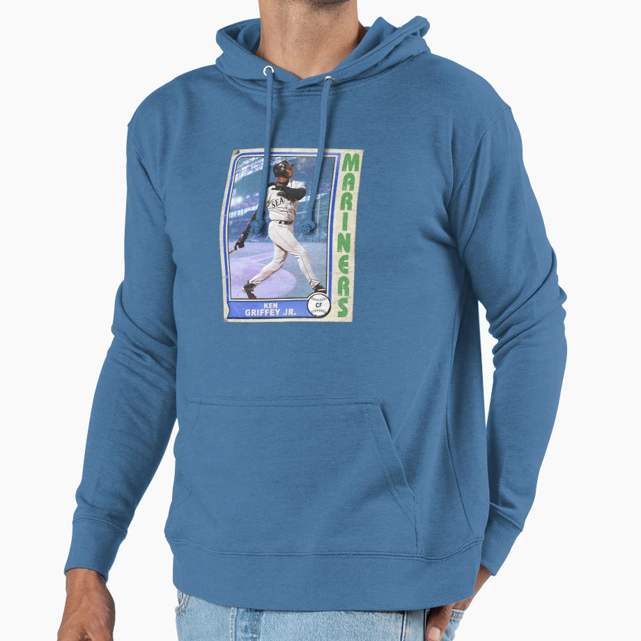 Ken Griffey Jr Baseball Card Hoodie - Trendy Graphic for Adults - T-Shirt, Sweatshirt, Hoodie