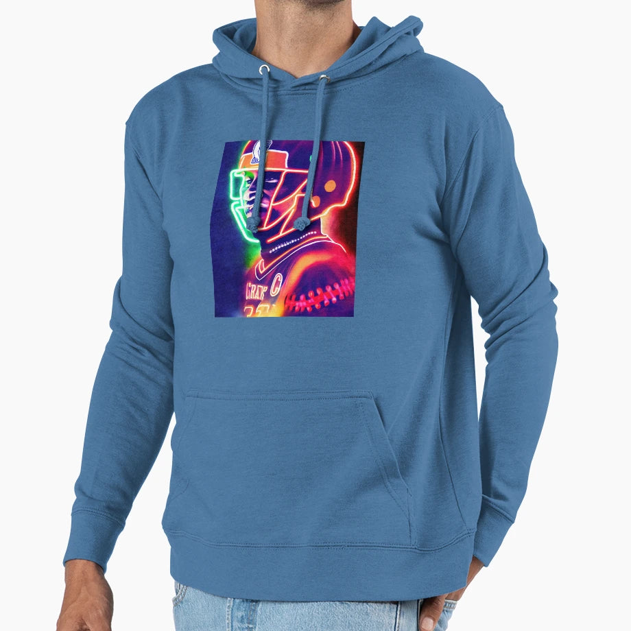 Football Player Hoodie - Streetwear Style Unisex - T-Shirt, Sweatshirt, Hoodie